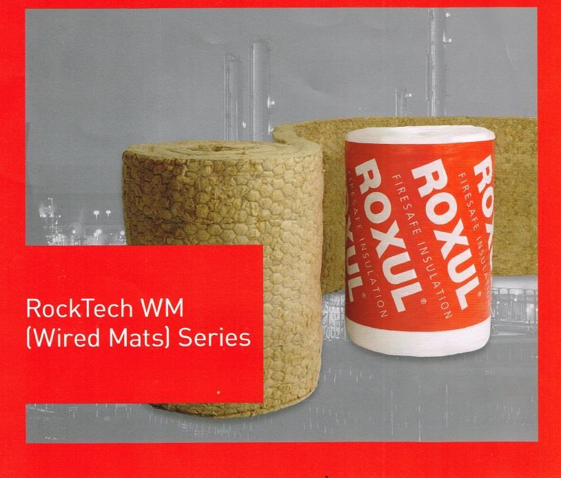 Rockwool Wiremesh Blanket หรือ ฉนวนใยหินชนิดม้วนมีตาข่าย 1 ด้าน  (รุ่น Prorox WM) ฉนวนกันความร้อน และ ฉนวนกันเสียง คุณภาพสูง ราคาถูก