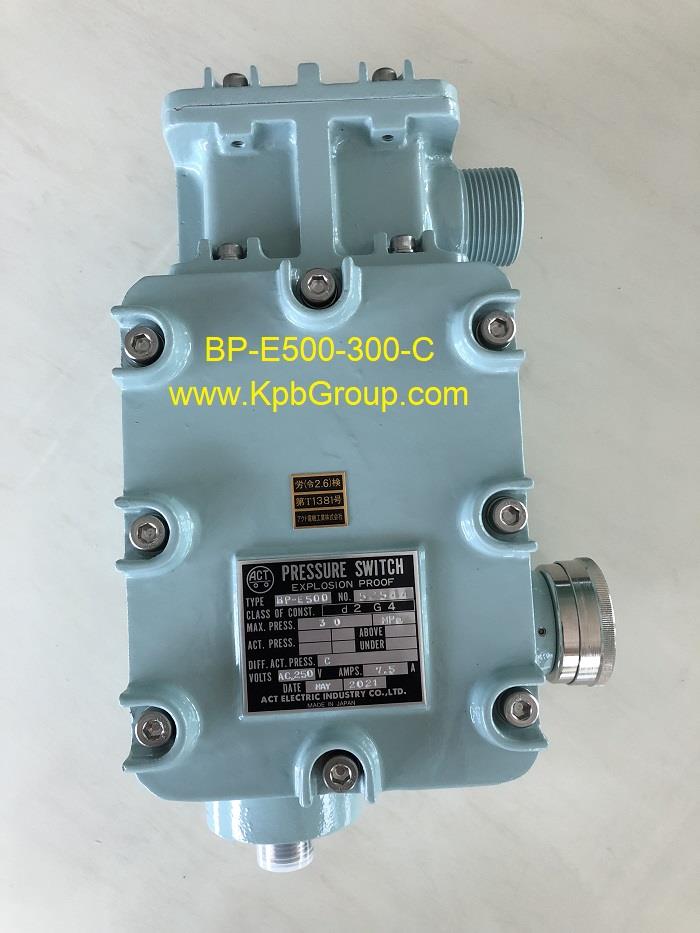 ACT Explosion Proof Type Pressure Switch BP-E500-300-C,BP-E500-300-C, ACT, ACT ELECTRIC, Pressure Switch,ACT,Instruments and Controls/Switches