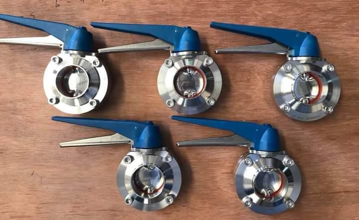 SANITARY BUTTERFLY VALVE WELD END