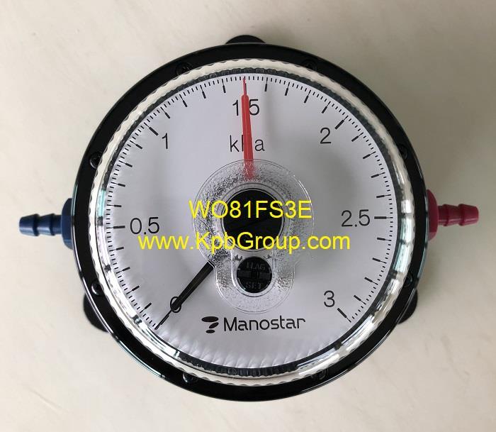 MANOSTAR Low Differential Pressure Gauge WO81FS3E,WO81FS3E, MANOSTAR, YAMAMOTO, Pressure Gauge,MANOSTAR,Instruments and Controls/Gauges
