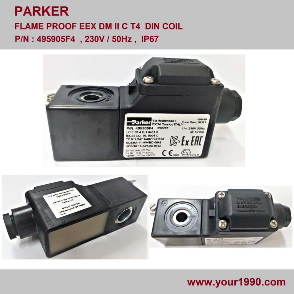 Parker Flame Proof EEX DM II C DIN Coil,Parker/Flam Proof Din Coil/Parker falm Proof DM II C Din Coil,Parker,Machinery and Process Equipment/Coils