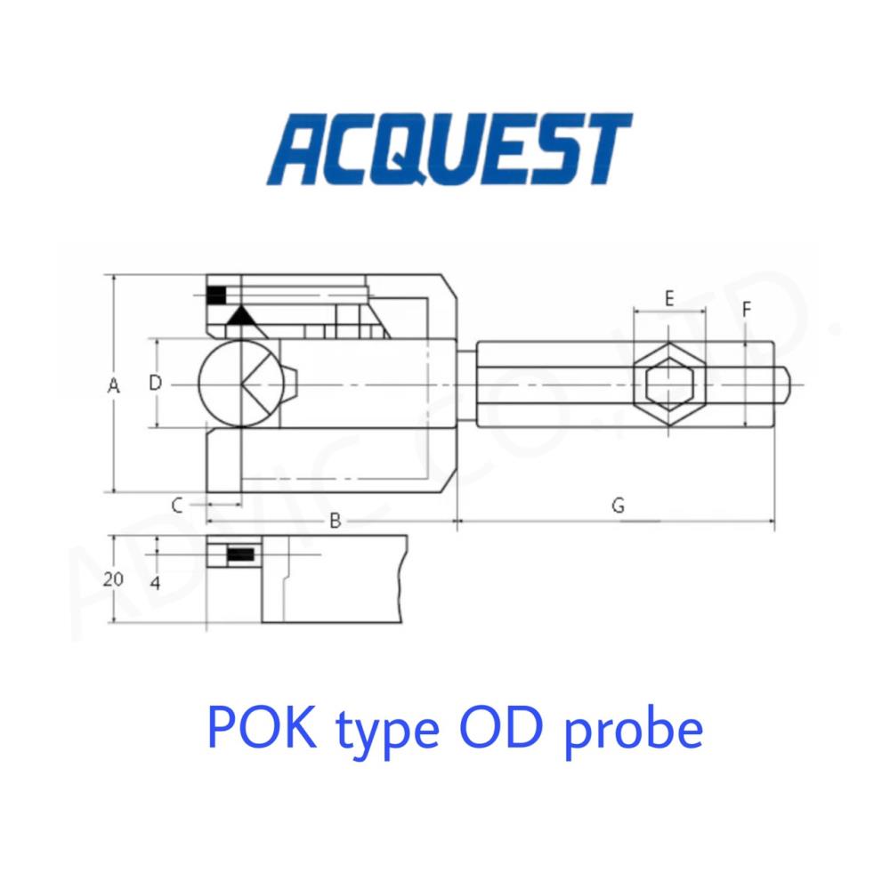 OUTSIDE HEAD FOR AIR GAUGE รหัสสินค้า SKU-00011,well air air micrometer เครื่องมือวัด ใส้กรอง กรองอากาศ master gauge foot switch PROBE,Acquest,Instruments and Controls/Micrometers