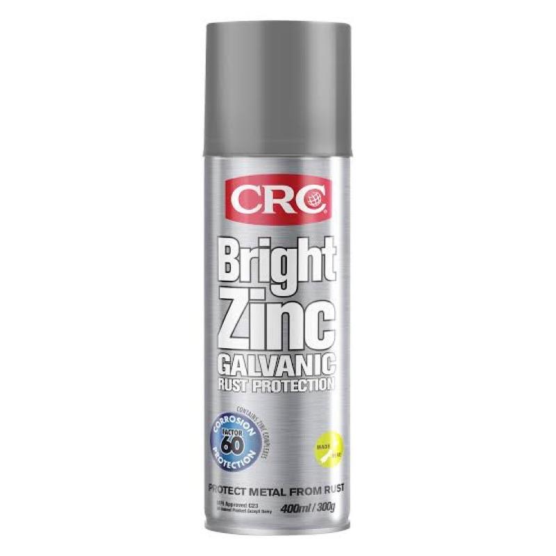 สเปรย์สังกะสีเหลวเคลือบป้องกันสนิม CRC Bright Zinc It  สเปรย์สังกะสีเหลวเคลือบป้องกันสนิมแบบกัลวาไนซ์ สีบรอนซ์เงิน 