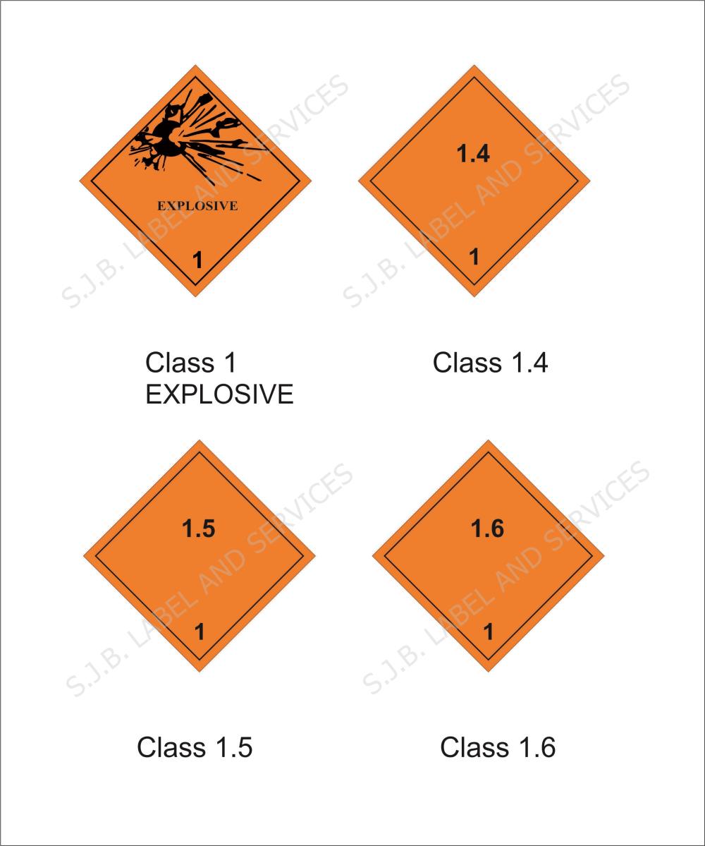 STICKER DG CLASS 1,สติ๊กเกอร์ ลาเบล DG CLASS 1 EXPOSIVE,,Hardware and Consumable/Packing and Labeling