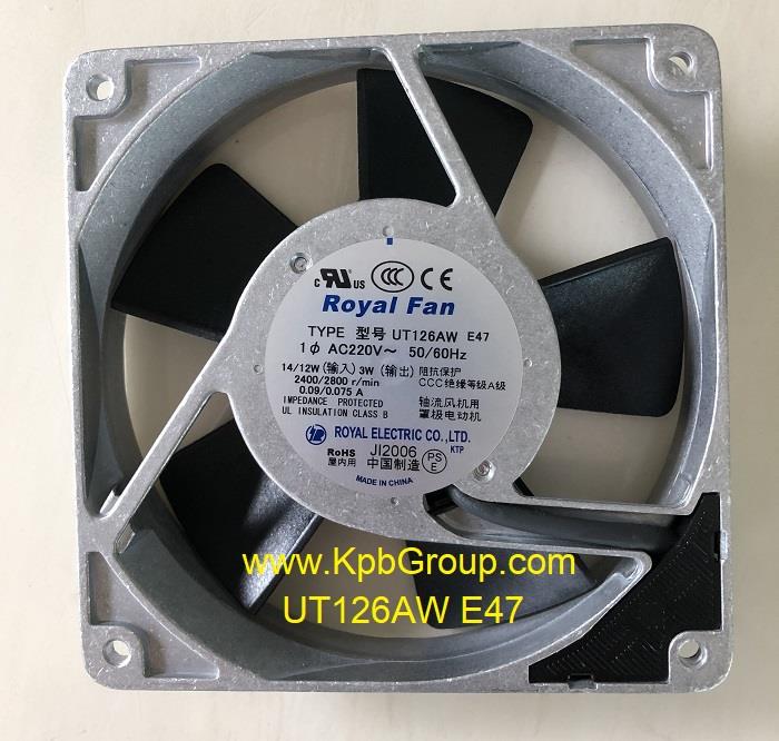 ROYAL Electric Fan UT120A E47 Series ,UT120A E47, UT121A E47, UT122A E47, UT125A E47, UT126A E47, UT127A E47, ROYAL Fan, Electric Fan, Cooling Fan,ROYAL,Machinery and Process Equipment/Industrial Fan