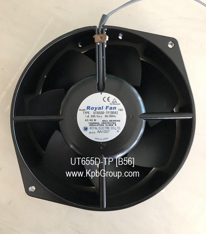 ROYAL Electric Fan UT655D-TP [B56], Black,UT655D-TP [B56], ROYAL, ROYAL Fan, Electric Fan, Cooling Fan, Motor Fan, Axial Fan, Industrial Fan,ROYAL,Machinery and Process Equipment/Industrial Fan