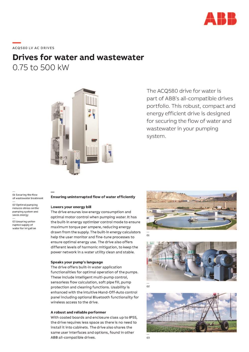 ABB ACQ580 - drives for water and wastewater