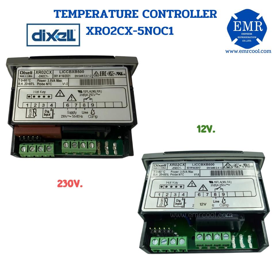 Dixell (ดิคเซลล์) XR02CX-5N0C1 + NTC คอนโทรลสำหรับควบคุมอุณหภูมิระบบทำความเย็น,digital controller dixell temperature control,Dixell (ดิคเซลล์),Instruments and Controls/Controllers