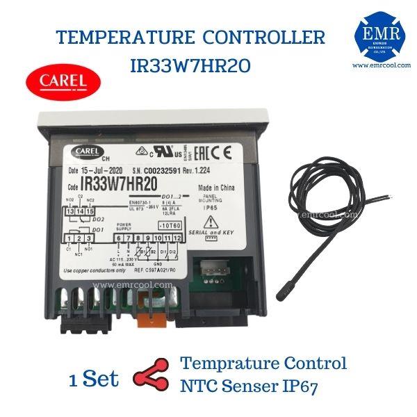 คอนโทรลสำหรับควบคุมอุณหภูมิระบบทำความเย็น IR33W7HR20,คอนโทรล,CAREL(คาเรล),Instruments and Controls/Controllers