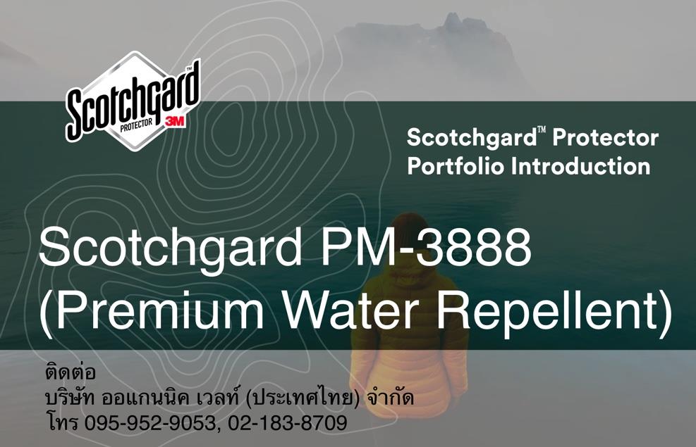Scotchgard PM 3888,Scotchgard PM-3705 , Water repellent textile, Dynamic Water repellency, ,3M,Chemicals/Agents