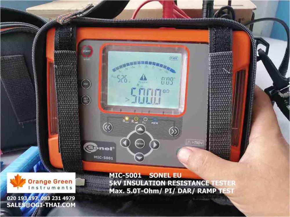 MIC-5001  เครื่องมือวัดค่าความเป็นฉนวน 5kV MIC-5001 ,MIC-5001,MIC-5005,MIC-15k1, MMR-650,SONEL,Instruments and Controls/Instruments and Instrumentation