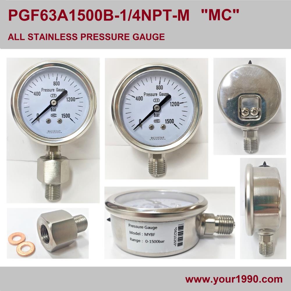 Pressure Gauge,Pressure Gauge/Full SUS Pressure Gauge/MC Pressure Gauge,MC,Instruments and Controls/Gauges