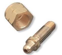 CGA-350 Nut & 2-1/2" Nipple, Regulator Inlet Bottle Fittings(Hydrogen, Natural Gas),Hydrogen, Natural Gas, ไฮโดรเจน, ก๊าซธรรมชาติ, Nipple, Regulator Inlet Bottle Fittings, ข้อต่อ, CGA-350,CGA-350,Construction and Decoration/Building Supplies/Screws, Nuts & Bolts