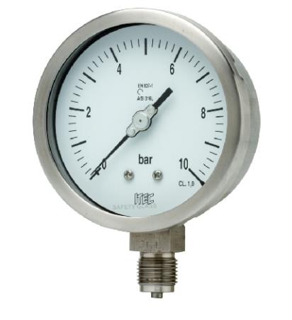 Bourdon tube Pressure Gauge,Pressure Gauge,ITEC (Italy),Instruments and Controls/Gauges