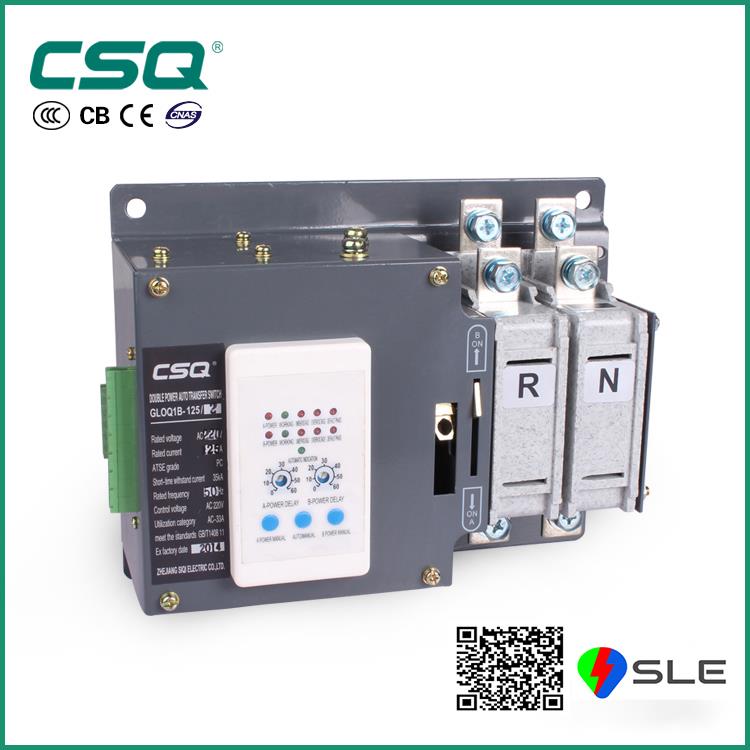 ATS GLOQ1B-125I(63A) 2 Pole. Change over switch (Solenoid type),ATS CSQ,CSQ,Electrical and Power Generation/Power Distribution Equipment