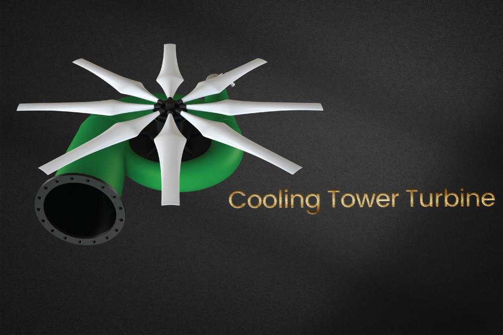 Cooling Tower Turbine  Turbine Zero kW เทคโนโลยีกังหันน้ำ ประสิทธิภาพสูง,อุปกรณ์จัดการพลังงาน,,Energy and Environment/Energy Projects