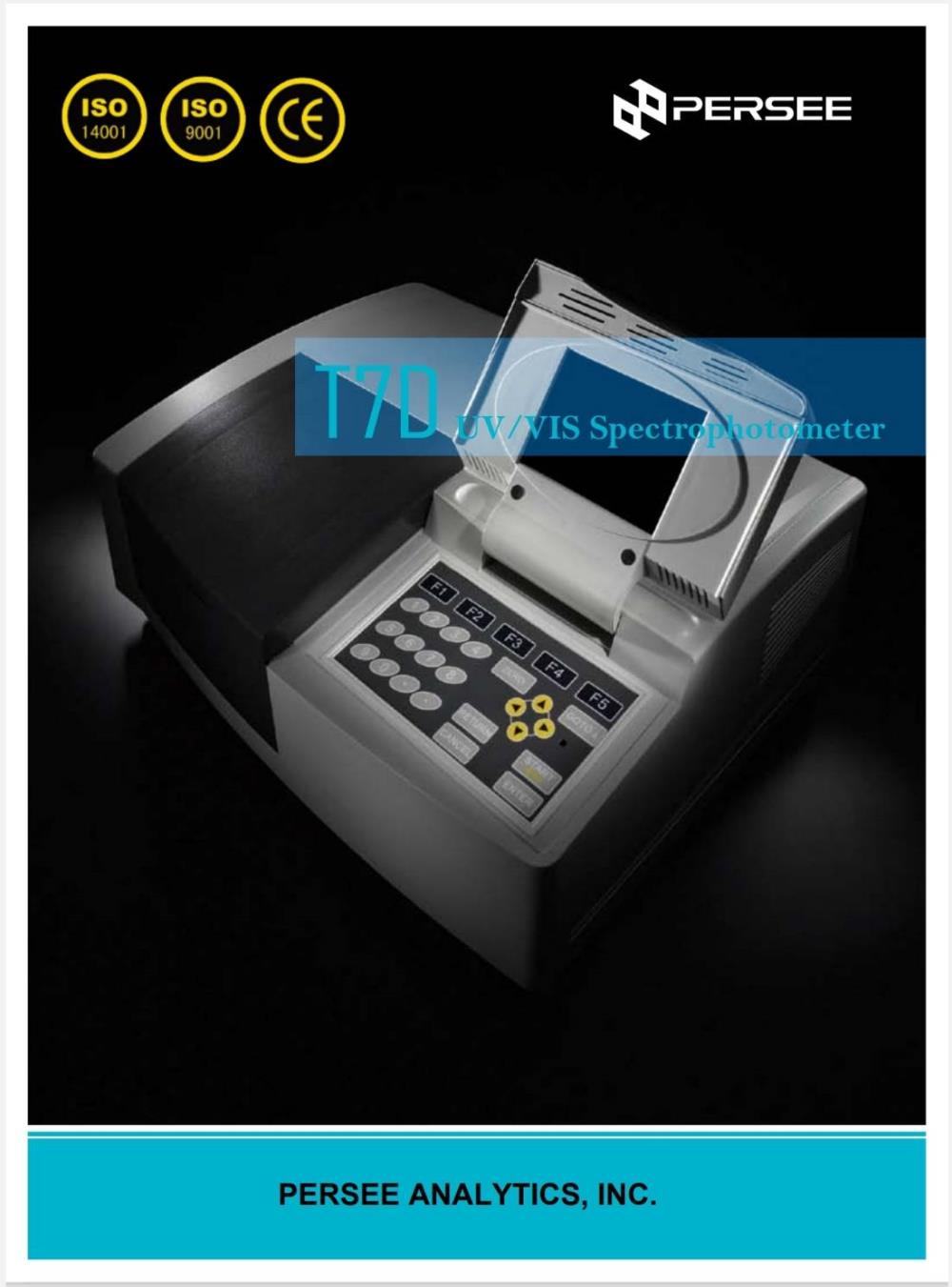 Spectrophotometer T7D/T7DS Double Beam UV-Vis,Spectrophotometer,UV-Vis Spectrometer,Double Beam,เครื่องดูดกลืนแสง,สเปกโทรมิเตอร์,PERSEE,Energy and Environment/Others