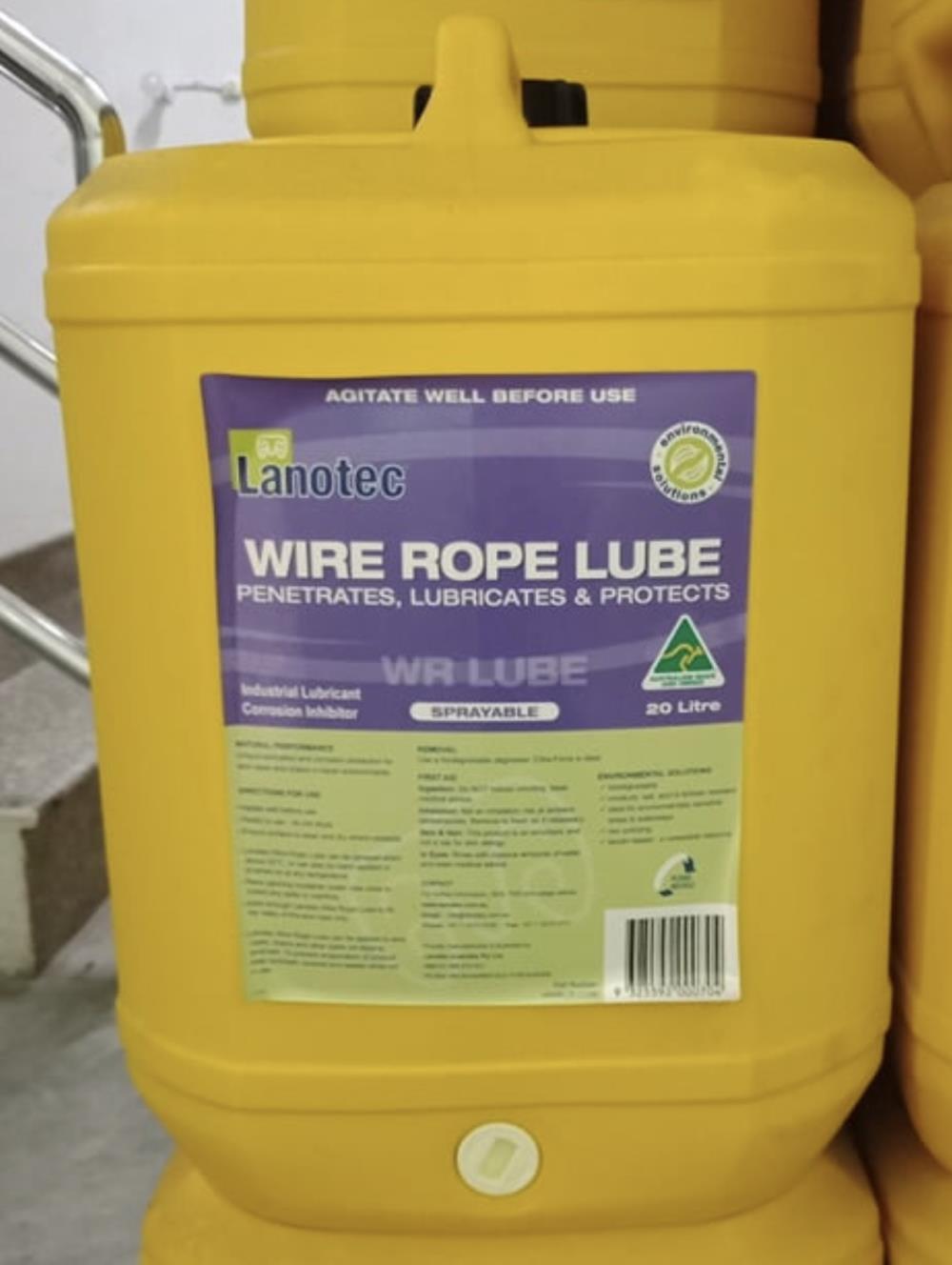 Lanotec ผลิตภัณฑ์ ป้องกันสนิม Wire Rope Lube  ได้รับการรับรองจาก NACE