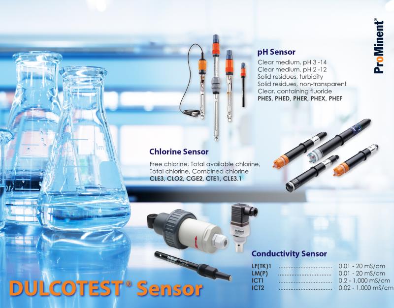 DULCOTEST? Sensors เซ็นเซอร์วัดค่า,ปั๊มเคมี, ปั๊มจ่ายเคมี, ปั๊มไดอะแฟรม, เซ็นเซอร์วัดค่า, Sensor,Prominent,Energy and Environment/Water Treatment