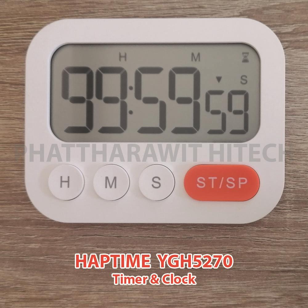 นาฬิกาจับเวลา HAPTIME รุ่น  YGH5270  จับเวลาได้ถึง 99 ชั่วโมง 59นาที 59 วินาที,นาฬิกาจับเวลา, countdowntimer, stopwatch, timer, kitchen timer,็HAPTIME,Instruments and Controls/Timer