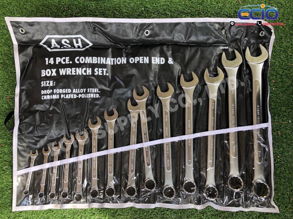 (V) ASAHI Combination Wrench set 3/8"-1.1/4" (14Pcs.),(V) ASAHI Combination Wrench set 3/8"-1.1/4" (14Pcs.),ASAHI,Tool and Tooling/Hand Tools/Other Hand Tools