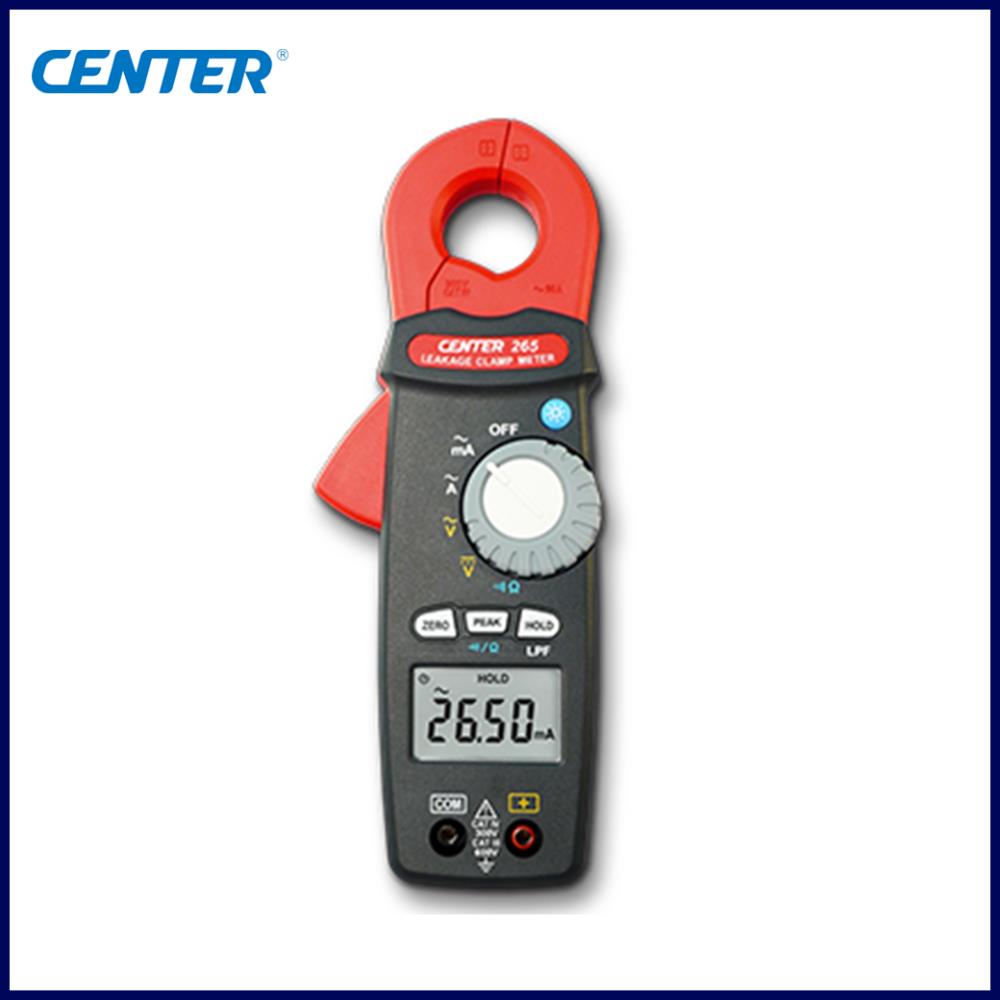 CENTER 265 แคลมป์มิเตอร์แบบดิจิตอล (TRMS AC Leakage Clamp Meter),ac/dc clamp meter ,CENTER,Instruments and Controls/Test Equipment
