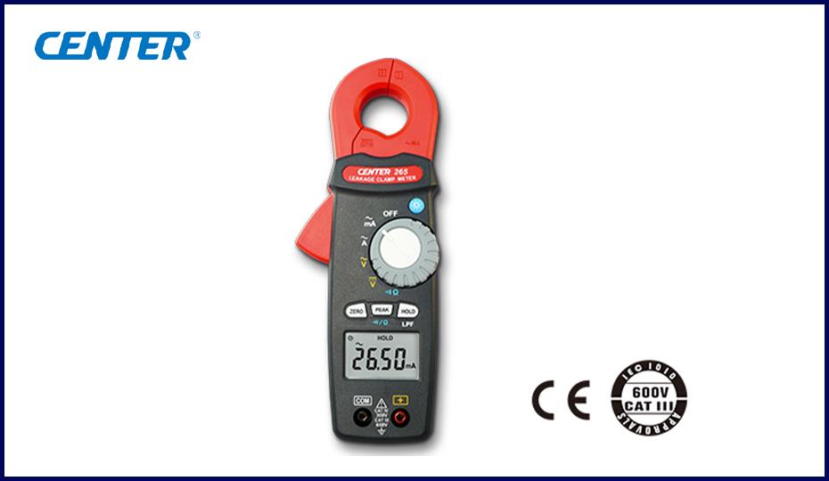 CENTER 265 แคลมป์มิเตอร์แบบดิจิตอล (TRMS AC Leakage Clamp Meter)
