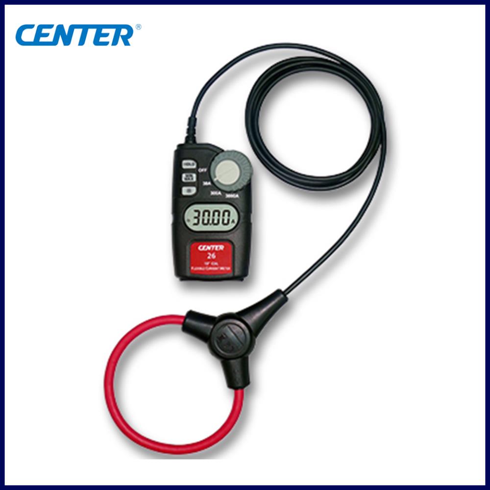 CENTER 26 แคลมป์มิเตอร์แบบดิจิตอล (Flexible AC Clamp Meter (10"/18" Coil),Flexible AC Clamp Meter ,CENTER,Instruments and Controls/Test Equipment