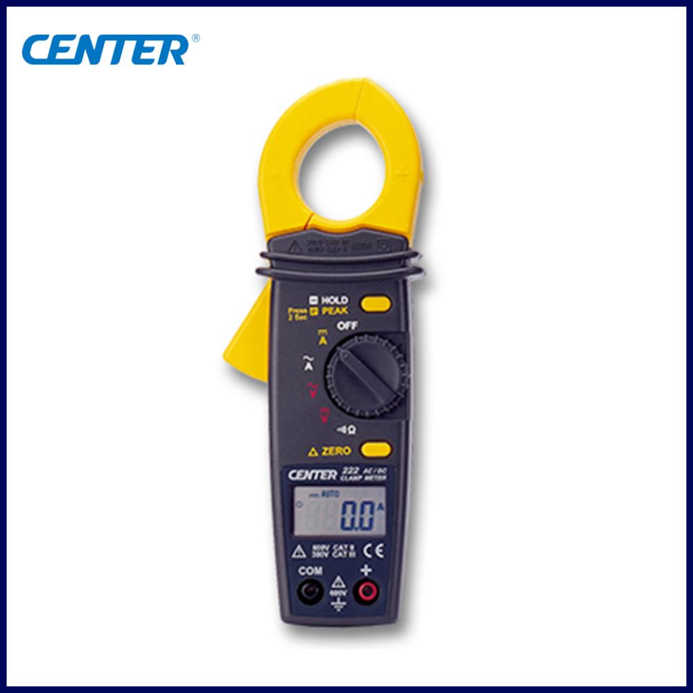 CENTER 222 แคลมป์มิเตอร์แบบดิจิตอล (AC/DC Clamp Meter (Mini Size),แคลมป์มิเตอร์,CENTER ,Instruments and Controls/Test Equipment