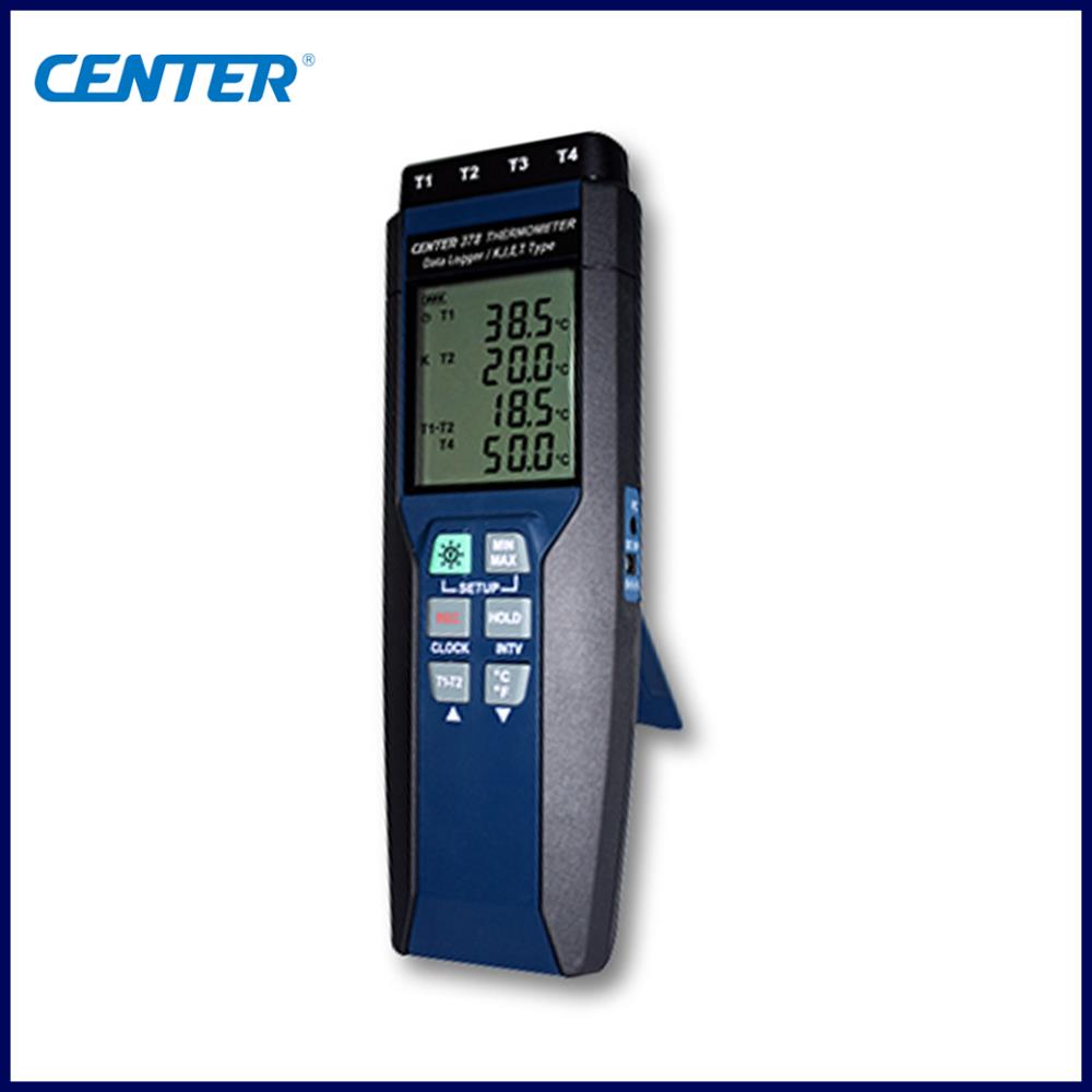 CENTER 378 เครื่องวัดอุณหภูมิบันทึกข้อมูล (Four Channels Datalogger Thermometer),Thermometers Datalogger Thermometer,CENTER,Instruments and Controls/Thermometers