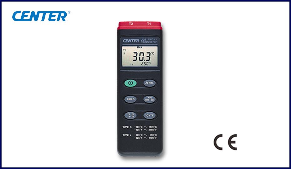 CENTER 303 เครื่องวัดอุณหภูมิ Dual Input Thermometer 