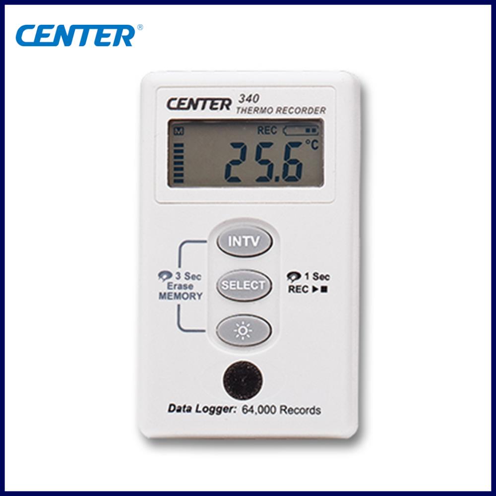 CENTER 340 เครื่องวัดอุณหภูมิ (Datalogger Thermo Recorder : Water Proof),เครื่องวัดอุณหภูมิ แบบ Datalogger Thermo Recorder,CENTER,Instruments and Controls/Meters
