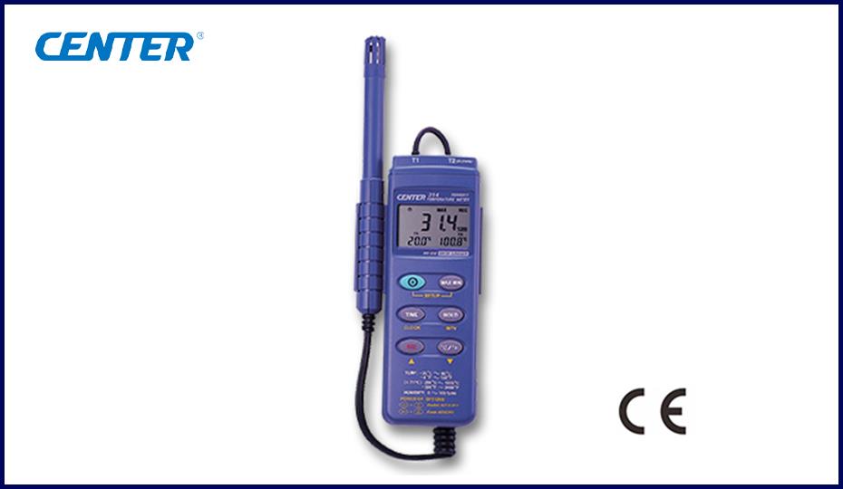 CENTER 314 เครื่องวัดอุณหภูมิความชื้นแบบ (Datalogger Dual Input Humidity Temperature Meter)