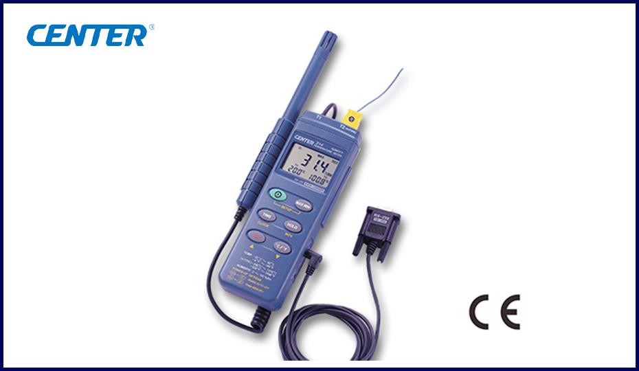 CENTER 314 เครื่องวัดอุณหภูมิความชื้นแบบ (Datalogger Dual Input Humidity Temperature Meter)