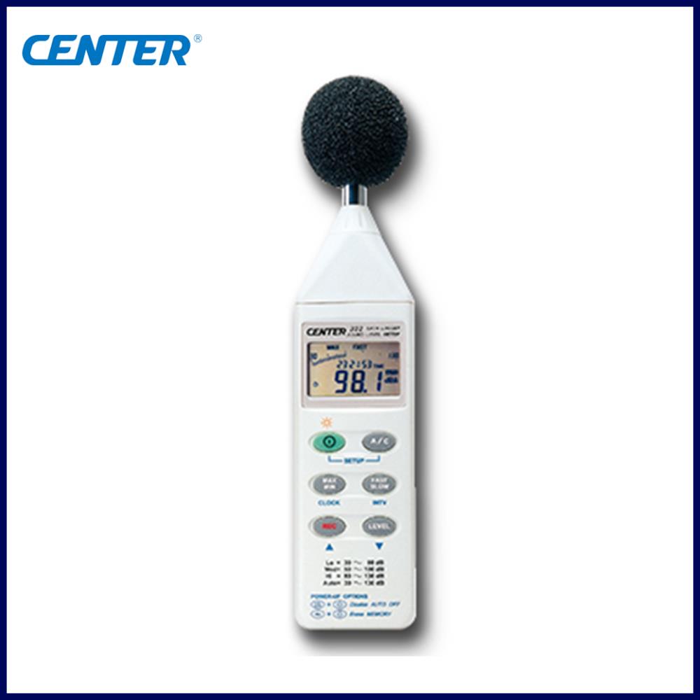 CENTER 322 เครื่องวัดระดับเสียง (Datalogger Sound Level Meter),Datalogger Sound Level Meter,CENTER,Energy and Environment/Environment Instrument/Sound Meter
