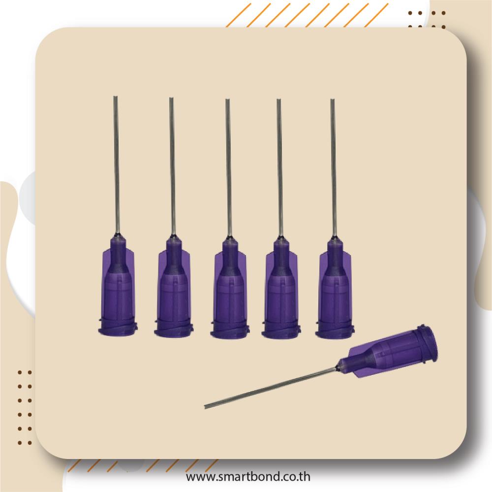 Dispenser Tips เข็มหยอดกาวปลายสแตนเลส เข็มหยอดของเหลว รุ่น TE 21G สี Purple  [ 50 ชิ้นต่อกล่อง ],หัวเข็มหยอดกาว, เข็มหยอดกาว,,Sealants and Adhesives/Adhesives
