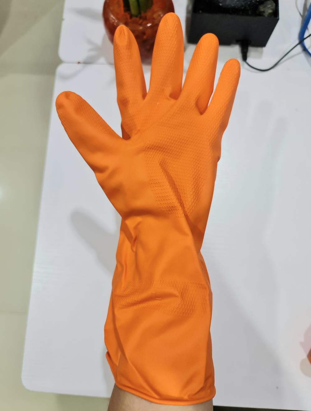 ถุงมือยาง,ถุงมือยางสีส้ม , ถุงมือยาง , ถุงมือยางเอนกประสงค์,,Hardware and Consumable/General Hardware