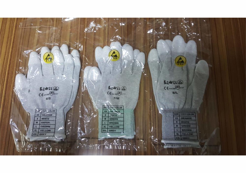 ESD CARBON PU TOP FIT GLOVES,ESD CARBON PU TOP,KIWII,Automation and Electronics/Cleanroom Equipment
