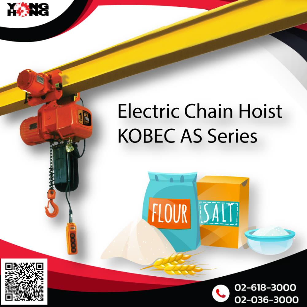 รอกโซ่ไฟฟ้า KOBEC รุ่น AS Series,รอกโซ่ไฟฟ้า ,KOBEC ,Machinery and Process Equipment/Hoist and Crane