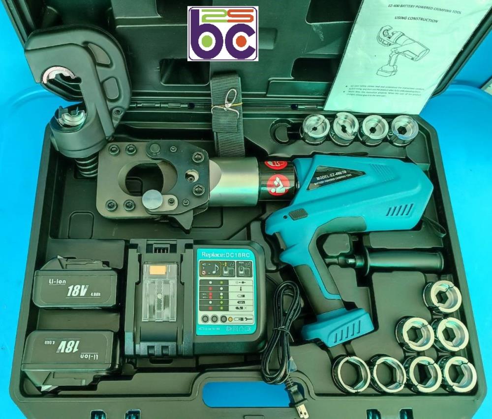 เครื่องย้ำและตัดสายไฟ อัตโนมัติ ไร้สาย แบบ ไฮดรอลิค 2in1 / Hydraulic Crimping & Cutting Tool ,เครื่องย้ำสายไฟและตัด อัตโนมัติ ไร้สาย แบบ ไฮดรอลิค / Hydraulic Crimping & Cutting Tool ,,Tool and Tooling/Hydraulic Tools/Hydraulic Crimping Tools