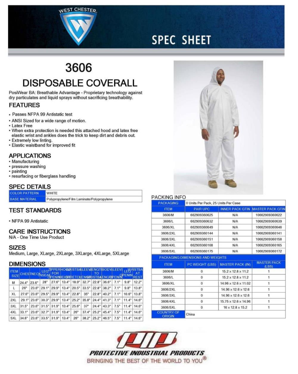 ชุด PPE (Disposable Coverall)