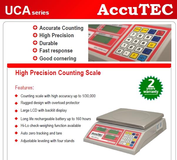 เครื่องชั่งดิจิตอลราคาถูก AccuTEC UCA series