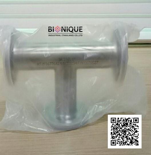 Clamp long equal tee,fitting, long equal tee, equal tee, ASME BPE , 316L, tri clamp,,Hardware and Consumable/Fittings