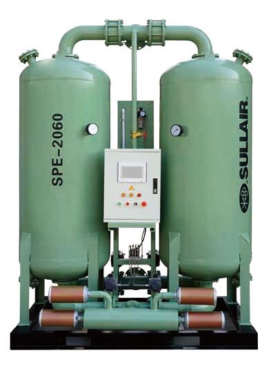Sullair SPR (Heatless), SPE (Micro-Heat) Series Regenerative Air Dryer  เครื่องทำลมแห้งแบบใช้เม็ดสารดูดความชื้น ,Desiccant Air Dryer,Sullair,Machinery and Process Equipment/Dryers