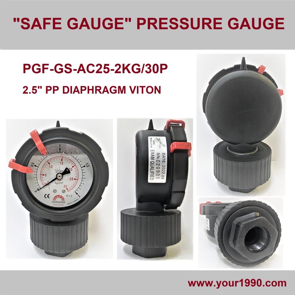 PP diaphragm pressure gauge,PP diaphragm pressure gauge/diaphragm gauge/pressure gauge/safe gauge pressure gauge,Safe Gauge,Instruments and Controls/Gauges
