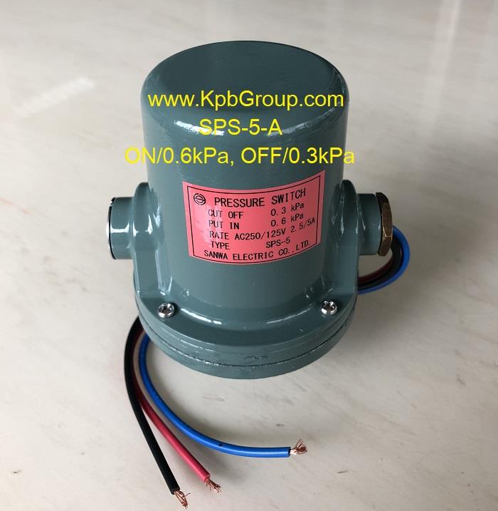 SANWA DENKI Pressure Switch SPS-5-A, ON/0.6kPa, OFF/0.3kPa, Rc3/8, ZDC2,SPS-5, SPS-5-A, SANWA DENKI, Pressure Switch,SANWA DENKI,Instruments and Controls/Switches