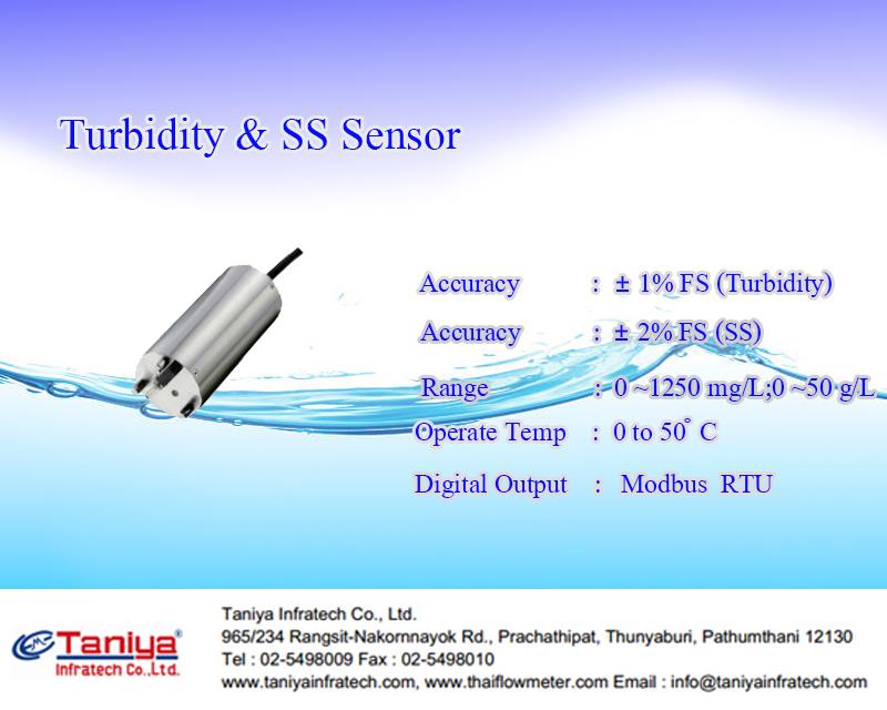 เครื่องวัดความขุ่นและเครื่องวัดสารแขวนลอย (Turbidity and SS Sensor)