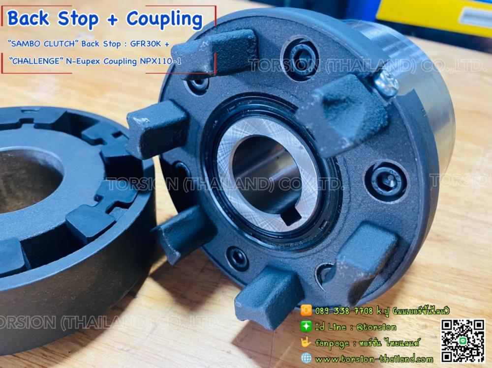 Back Stop with Coupling GFR30K+N-Eupex NPX110-1 