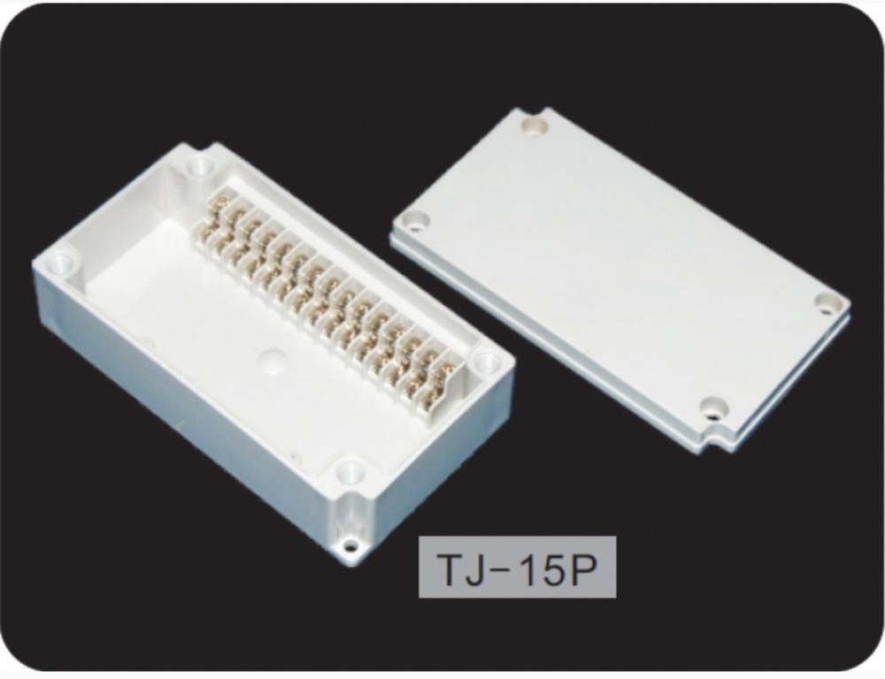 TIBOX TJ-15P กล่องพลาสติก พร้อมเทอร์มินอลบล็อก(Plastic Terminal Block Box IP66) 15Pole 10A Size : 180x110x55 mm.,กล่องเทอมินอลบล็อก ,Terminal block box TIBOX,Terminal Block Box,Tool and Tooling/Other Tools