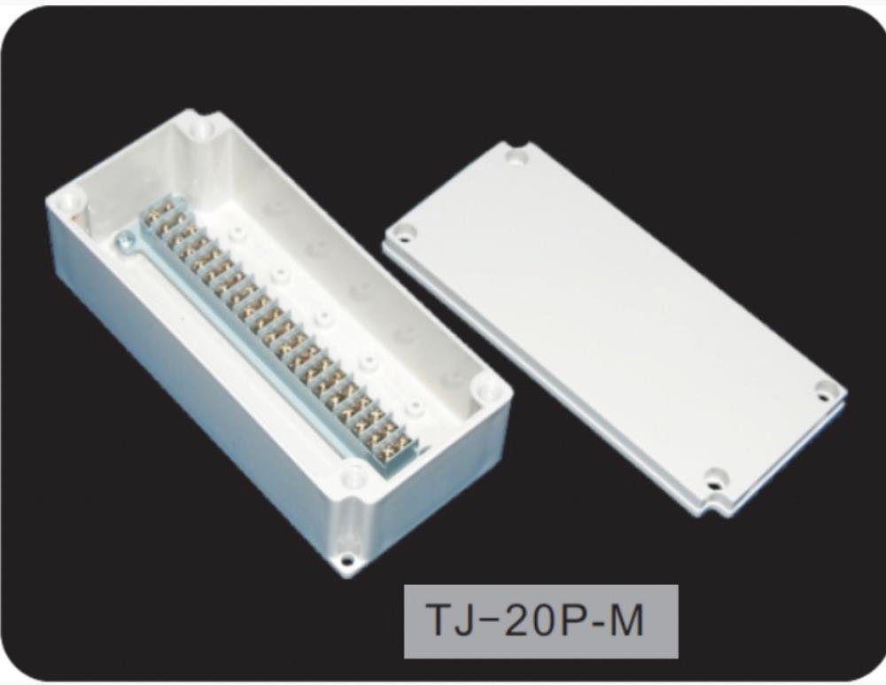 TIBOX TJ-20P-M กล่องพลาสติก พร้อมเทอร์มินอลบล็อก (Plastic Terminal Block Box IP66) 20Pole 10A Size : 223x100x75 mm.,กล่องเทอมินอลบล็อก ,Terminal block box TIBOX,Terminal Block Box,Tool and Tooling/Other Tools